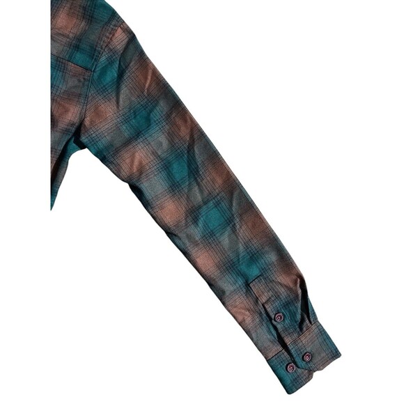 Dixxon Flannel The Widowmaker Brown & Dark Green Plaid Sz S Womens - Picture 7 of 11